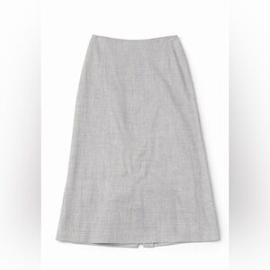 Talbots Light Gray A-Line Skirt